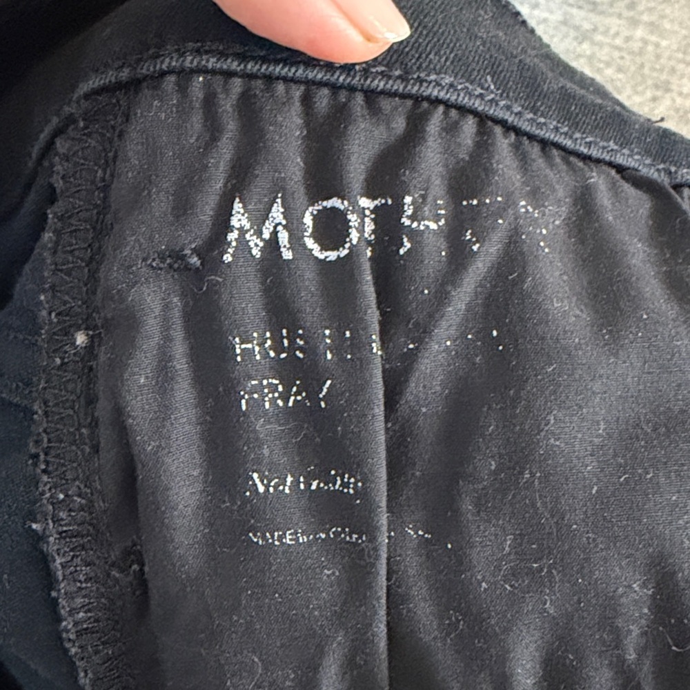 MOTHER The Mid Rise Dazzler Ankle Jeans Not Guilty Black Size 30 - Picture 7 of 9